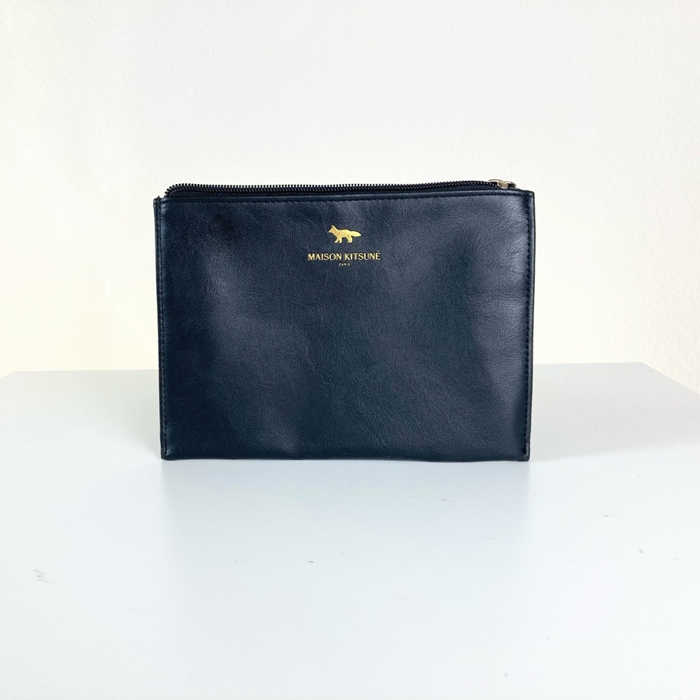 Black Leather Clutch